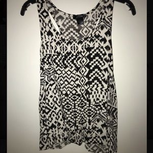 Black and white tank